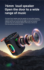 S122 25W Wireless Bluetooth Speaker Outdoor Portable Mini Waterproof Speaker with Light 6000mAh Battery Bass Boost for Outdoor
