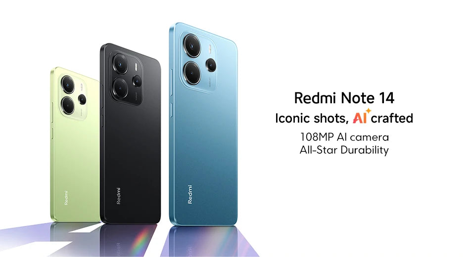 Global Version Redmi Note 14 4G smartphone MediaTek Helio G99-Ultra NFC 108MP Camera 6.67 ''AMOLED Screen 5500mAh Battery
