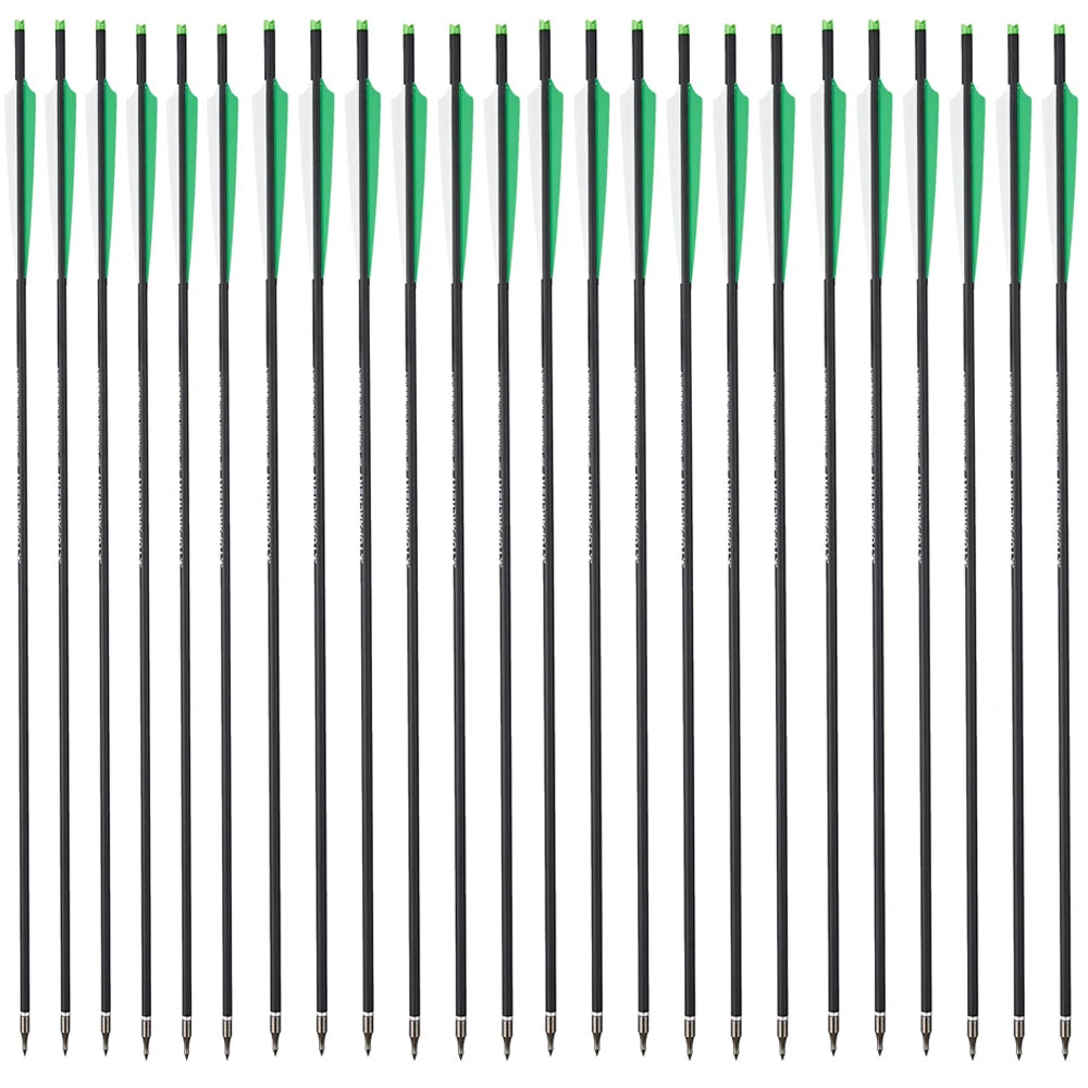Carbon Crossbow Arrow with Replaced Arrowhead, Archery Bolts, Shooting Accessories, Hunting, ID8.8, OD7.6, 20"