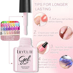 LILYCUTE Nail Gel Polish Set Pink Green Spring DIY Nail Art Design Long Lasting Soak Off UV Gel Manicure Painting Gel Vernis Kit