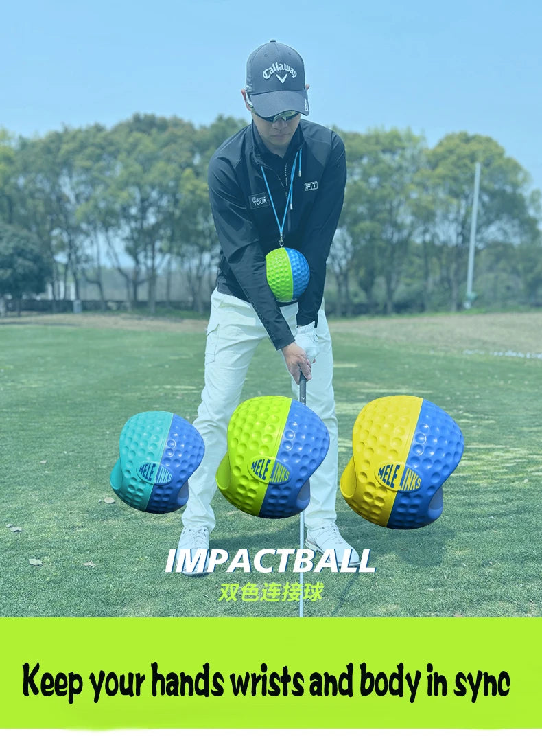 Golf Dual-Color Assist Device Swing Mechanics, Maintain Arm Posture, Improve Chicken Wing Posture Triangular Training