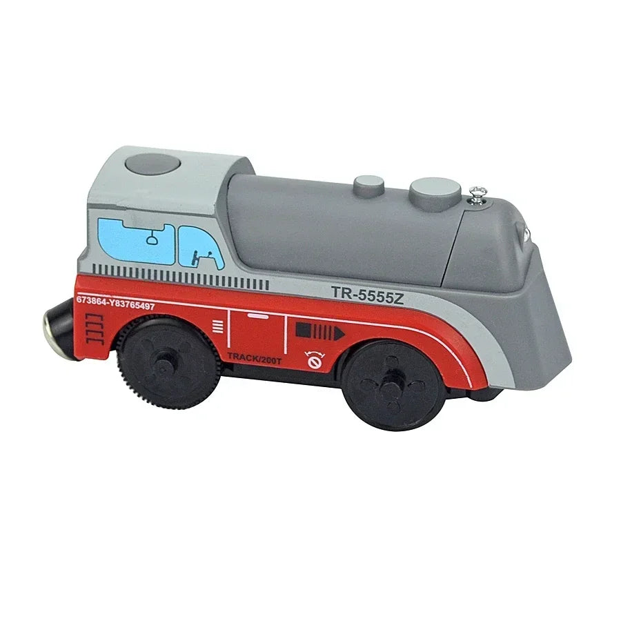 Wooden Train Toys Train Track Magnetic Set Electric Car Locomotive Diecast Slot Fit All Wood Brand Biro Railway Tracks For Kids