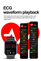 New Health Watch Uric Acid Blood Pressure Blood oxygen Body Analysis Body Fat SmartWatch ECG+PPG Bluetooth call Clock Women Men