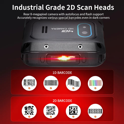 YK957 JR Android 2d Qr Code Reader Handheld Terminal Pda Android Barcode Scanner with Nfc Rfid Reader Medical Device Pdas 4+64g