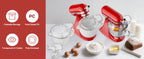 Pouring Shield Splash Guard, Detachable Flip Top Lid for KitchenAid 4.5-5QT Tilt Head Stand Mixer, Mixer Bowl Accessories