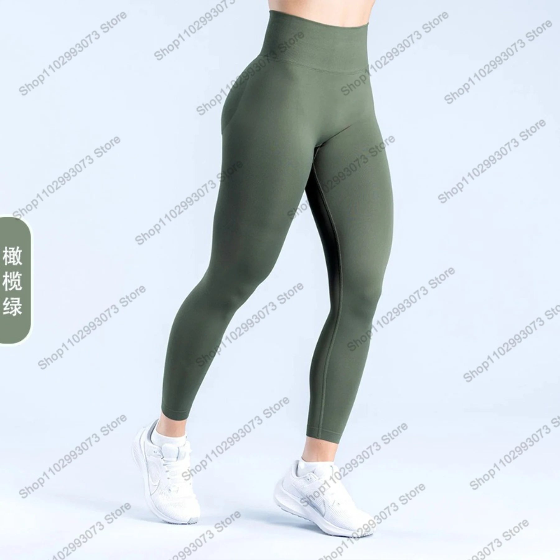 Women's High Waist Seamless Yoga Leggings Tummy Control Butt Lifting Workout Pants Soft Athletic Leggings for Gym Fitnes Running