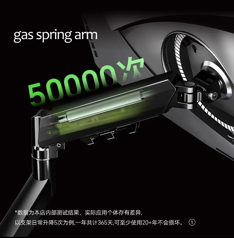 D-MOUNT D90 metal alumin 2-10KG 13"-32" monitor desktop stand mount gas spring arm full motion rotate clamp 0-60mm grommet