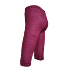 Elastic High Waist Sporty Women Clothing Skinny Pants Elastic Quick Dry 3/4 Sports Leggings Short Trousers Casual Solid Summer