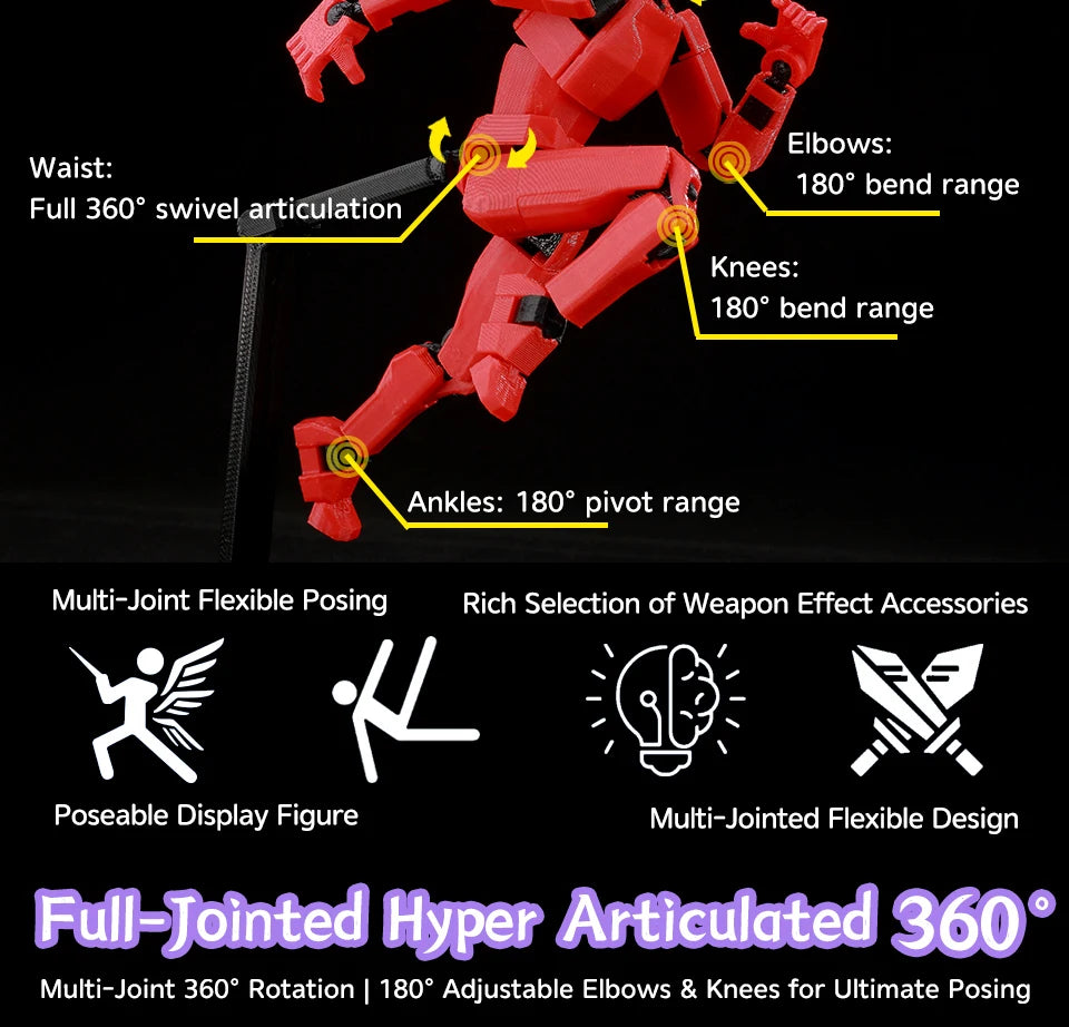 9L3D Printed Dragon Ball Son Goku Vegeta Beerus Frieza Anime Lucky13 Dummy13 Titan13 Action Figures Multi-Jointed Movable Toys