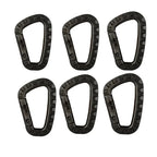 1/2/3/4/6pcs Tactical Carabiner Carabina Karabiner Clip Plastic Cadet Hiking Camping