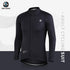 XINTOWN Men's Long Sleeve Cycling Jersey, Spring/Summer Racing Apparel, Export Bicycle Clothing, Solid Color Long Top