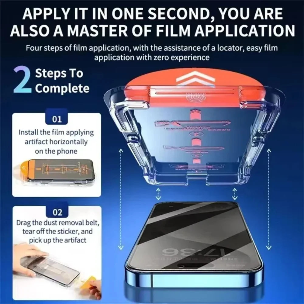 Oleophobic Coating Privacy Screen Protectors For iPhone 17 Pro Air 16 15 11 13 12 14 Pro Max Plus Anti Spy Tempered Glass Film