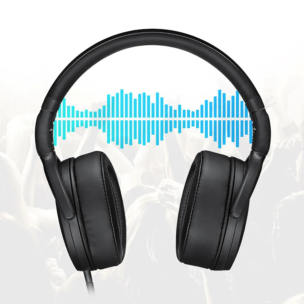 Sennheiser HD 400S Wired Headphones Over Ear HiFi Stereo Bass Noise Isolating Headset with Mic for Smartphone PC Laptop Music