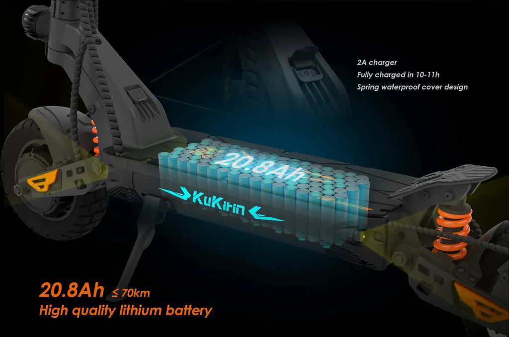 KuKirin G2 Master Electric Scooter 1000W*2 Dual Motor 52V 20.8Ah 60km/h Max Speed Front&Rear Disc Brake Hydraulic Shock Absorber
