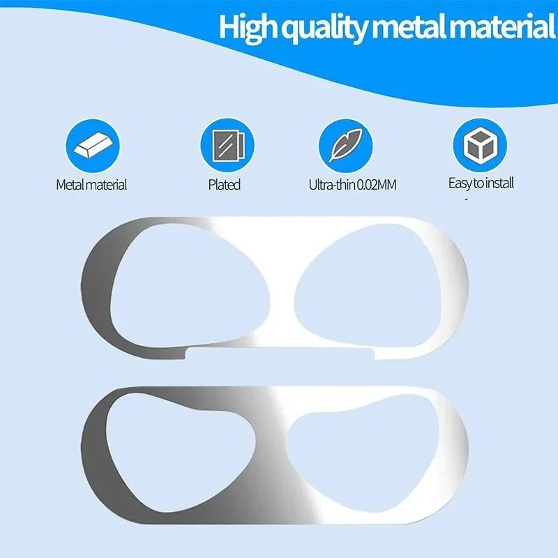Metal Dustproof Film for Airpods Pro 3 Guard Sticker Anti-Scratch Protectors Decal Ultra Thin for Airpod Pro3 Case Accessories