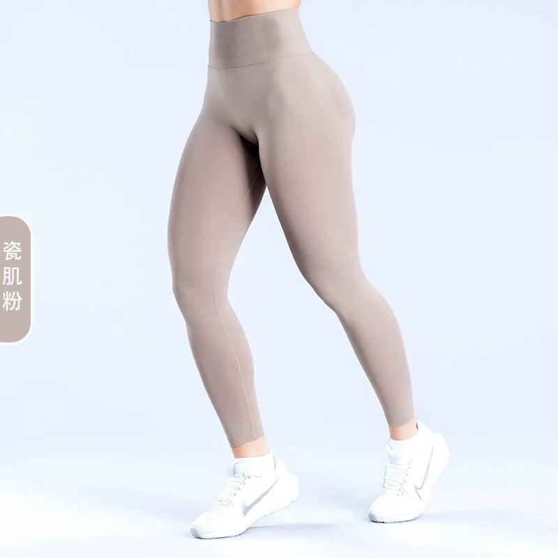 Women's High Waist Seamless Yoga Leggings Tummy Control Butt Lifting Workout Pants Soft Athletic Leggings for Gym Fitnes Running
