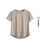 DRUR Yoga Tops Sportswear Woman Gym Shirts Breathable Quick Dry Short Sleeve Workout T Shirt Jogger Running T Shirt Yogawear New