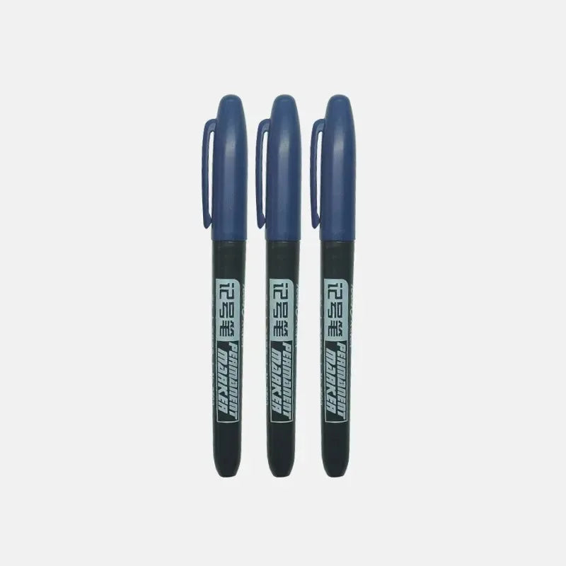 1/6 PCS Permanent Marker Pen Manga Drawing Markers Black Blue Red Waterproof Ink Sketch Pens Stationery Art School Supplies