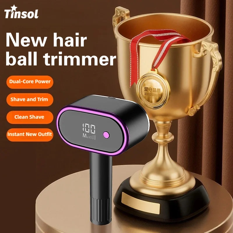 TINSOL Dual-Head Electric Lint Remover Digital Display Lint Remover Multi-Functional Clothing Sweater Lint Remover