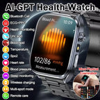 New Health Watch Uric Acid Blood Pressure Blood oxygen Body Analysis Body Fat SmartWatch ECG+PPG Bluetooth call Clock Women Men