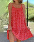 2026 Summer New Cross border Amazon European and American Leisure Style Printed Sleeveless Large Swing Strap Dress