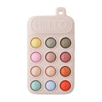 Baby Wooden Bear Phone Teether Toy Telephone Sleeping Pacifier Teething Flip Simulation Phone Toys Early Educational Toy Gifts