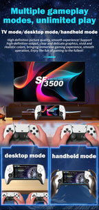 Multifunctional 5 Inch IPS HD Retro Handheld Game Console SF3500 Support Multi-System with FHD Port& Dual Core,256GB Expandable