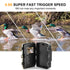 16MP 1080P Wildlife Hunting Trail and Game Camera Motion Activated Security Camera IP66 Waterproof Outdoor Infrared Night Vision