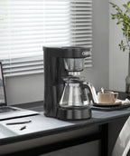 HiBREW 3 in 1 America Drip Coffee Machine Pour Over Coffee Maker Glass Teapot Hot Tea Maker  750ML H12