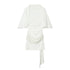 HH 2026 Women Elegant White Short-Sleeved Backless Sequined Splicing Decoration Sexy Short Dress Woman Fashion Party Mini Dress