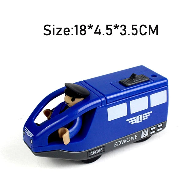 RC Electric Train Set Locomotive Magnetic Train Diecast Slot Toy Fit for Brand Wooden Railway Tracks Toys for Children Gifts
