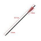 Carbon Crossbow Arrow with Replaced Arrowhead, Archery Bolts, Shooting Accessories, Hunting, ID8.8, OD7.6, 20"