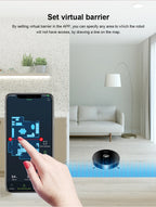 Liectroux / LILIN X6 Robot Vacuum Cleaner,Laser System,Wet Dry Mopping,6500Pa, Multi-Floor Map,Zone Cleaning,APP Restricted Area