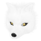 Wolf Mask Half Face Animal Dog Fox Werewolf Masks for Halloween Party Cosplay Costume Props