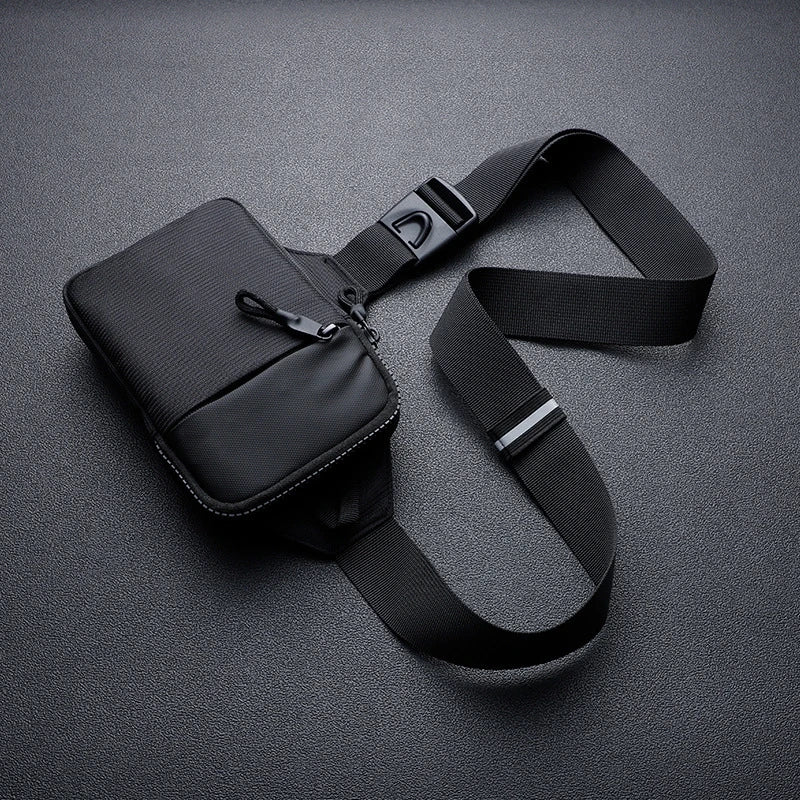 New chest bag for men and women's leisure, fitness, sports, crossbody bag, chest bag, casual men's bag, large capacity bag trend