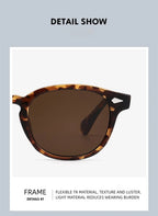 O-Q CLUB Retro Round Men Sunglasses Women's Sun Glasses Woman UV400 Lunette Zonnebril Dames Polarized Lenses Man Eyewear Vintage