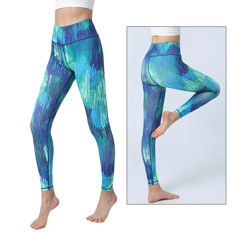 Cloud Hide Yoga Pants Long Sports Leggings Women Fitness Tights Girls High Waist Running Workout Trouser Plus Size Tummy Control