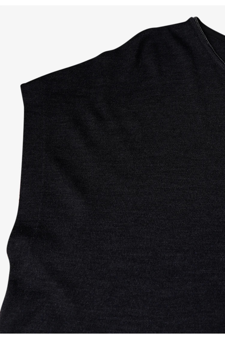 BC1095 Luxury Women's Clothing Silk Woolen Ladies Clothes loose Merino Wool Vest Sweaters For Woman