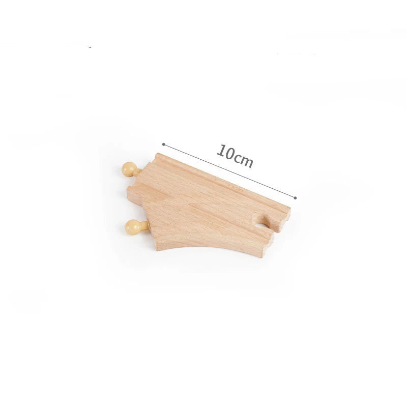 Wooden Train Track Assembly Toys For All Thomas Trains Car Bridge Piers Traffic Light Beech Wooden Railway Kid Creative Toy