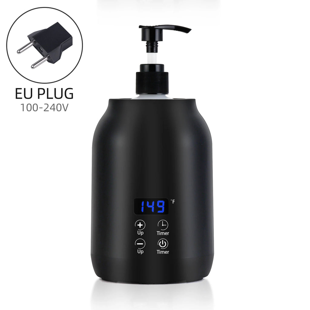 Massage Oil Heater Lotion Essential Cream Bottle Warmer LED Display Temperature Control Quick Heating Body Oils For Salon SPA