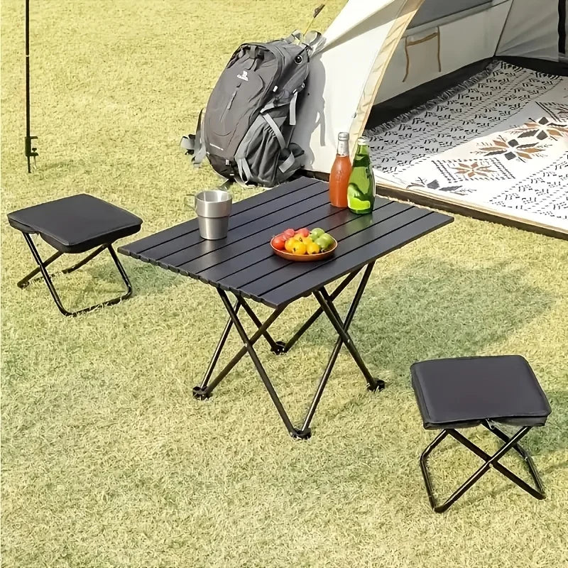 Portable Folding Fishing Chairs Lightweight Iron Alloy Frame Foldable Outdoor Camping Picnic Bench Handbag Compact Durable Stool
