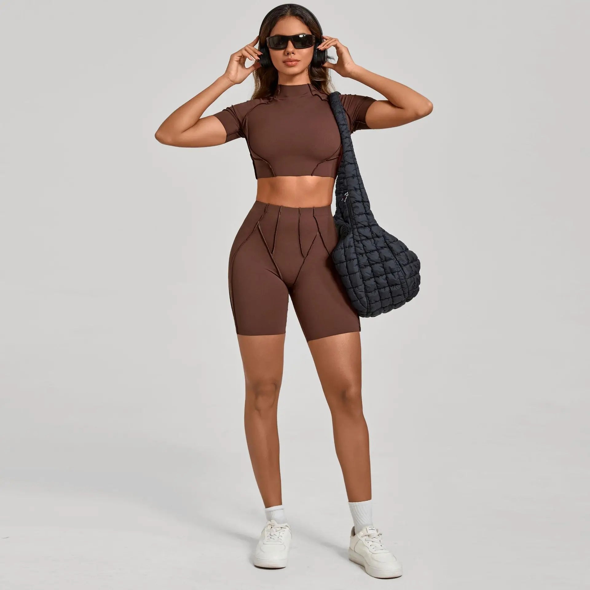 Seamless Yoga Sets Sports Fitness High Waist Hip-lifting Shapeing Trousers Backless Bra Suit Workout Gym Leggings Sets for Women