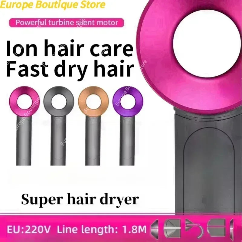 New Super Hair Dryer 220V Leafless Hair Dryer Personal Hair Care Styling Negative Ion Tool Schedule Negative Ion Electric Dryer Main image