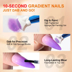 LIMEGIRL Gradient Gel Set Semi Permanent-High Glossy-Gradient-Colorful Nail Gel Polish Kit Soak Off Varnish for Nail Art Design