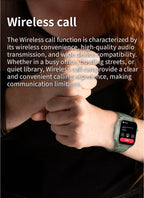 Electronic Smart Watch BT Call Heart Rate Monitor Smartwatch Fitness Tracker Waterproof Sport Watches for Man Woman Android 2026