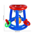 Inflatable Ring Throwing Ferrule Game Floating Basketball Hoop Interactive Water Sport Toy Party Favor Beach Fun Pool accessory