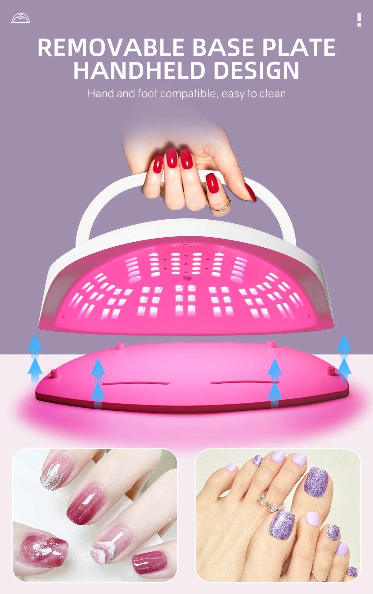 380W UV LED Lamp for Nail  84 LEDs Nail Dryer with Auto Sensor Quick-drying Manicure Lamp for Curing Nail Polish Nail Art Tools