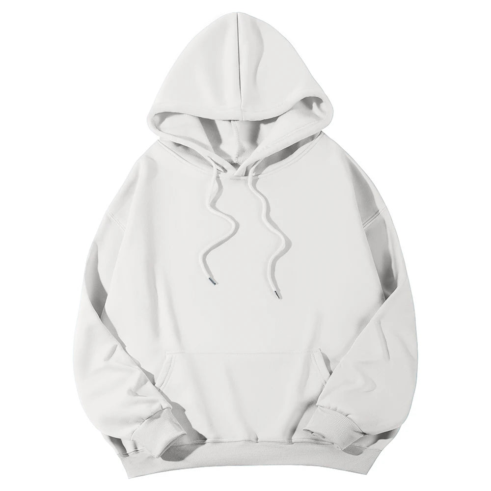 Women's Hoodies Pullover Spring Autumn Casual Hoodie 2026 Sweatshirts Solid Color Hoodies Oversize Black Sweatshirt Women Top