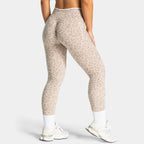 High Waist Leopard Print Yoga Pants, Butt Lifting Tummy Control Leggings 