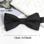 1PCS Bow Ties Butterfly Party Wedding Men Tie Black Adjustable Bowknot Bowtie Classic Butterfly Adult Accessories Business Gift